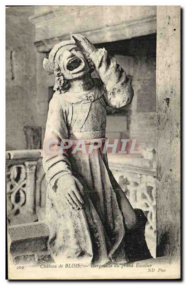 Château de BLOIS — Gorgouille du grand Escalier — ND Phot