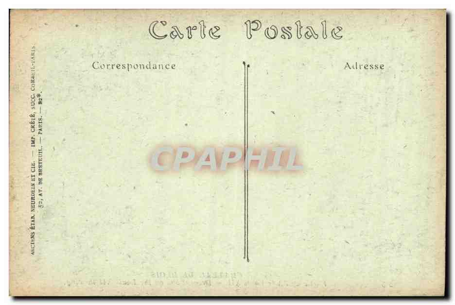 CPA Blois De Chateau Aille Louis XII  — Rückseite