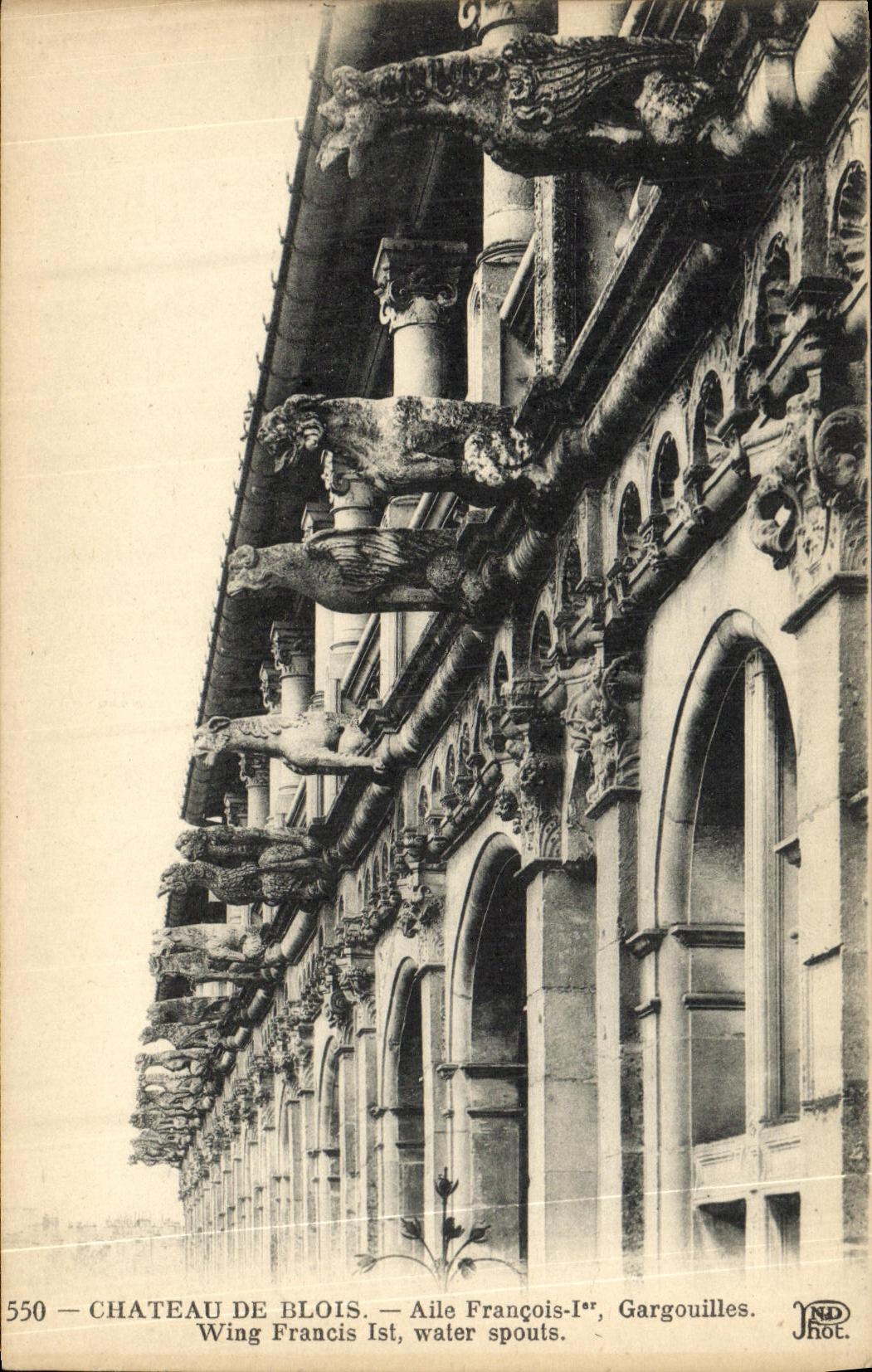 CPA Blois De Chateau Aile Francois 1er Gargouilles
