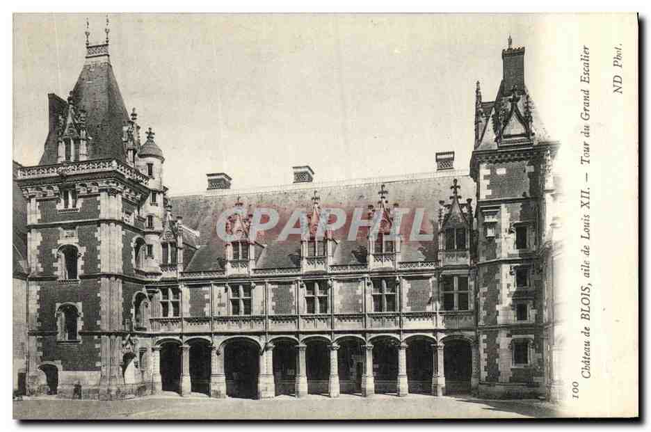 CPA Blois De Chateau Aile Louis Tour du Grand Escalier