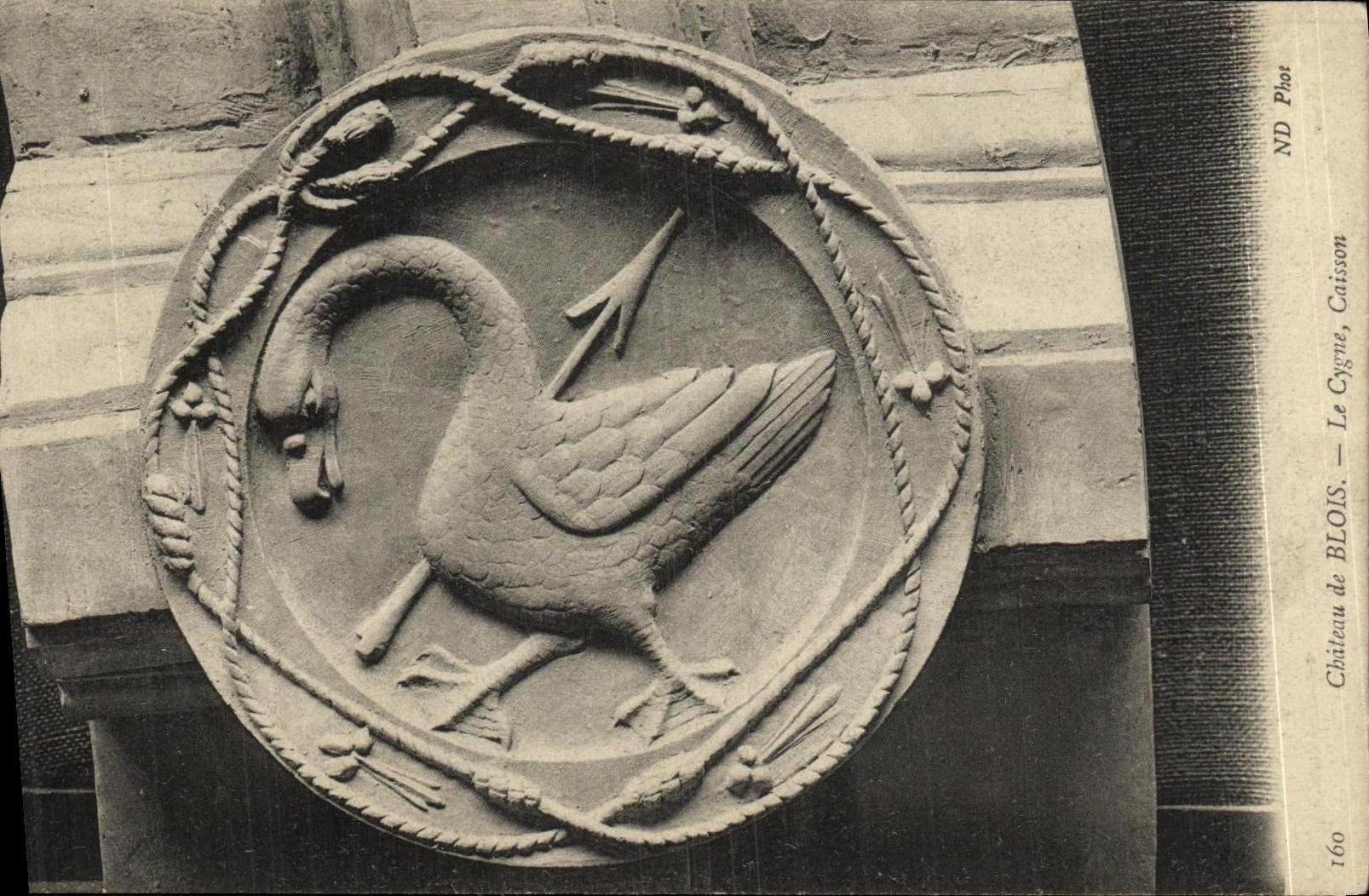 CPA Blois De Chateau Le Cygne Caisson