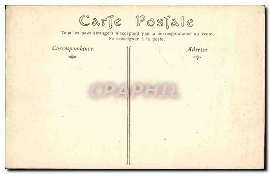 CPA Blois De Chateau Le Cygne Caisson — Verso