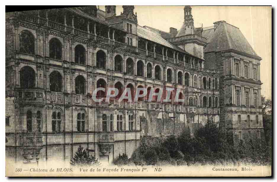Château de Blois — Vue de la Façade François Ier — Coutanceau, Blois