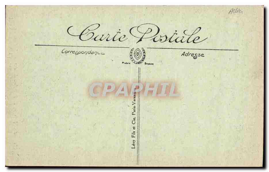 CPA Moulins La Pavillon du D Anne de Beanjeu — Verso