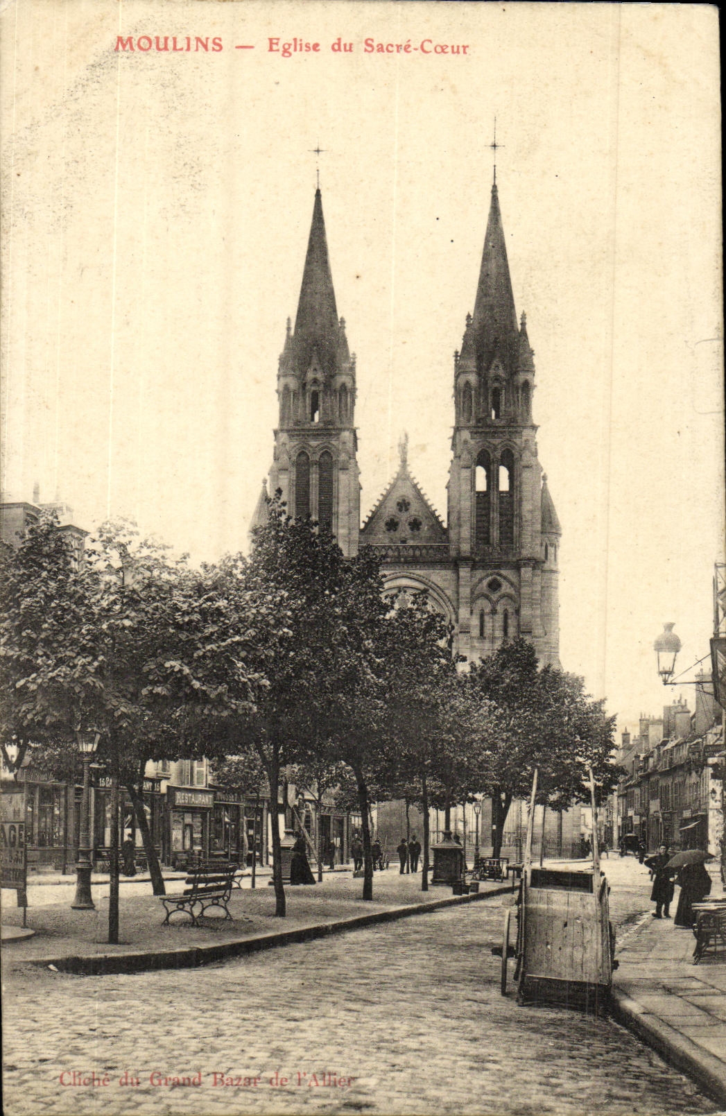 CPA Moulins Eglise du Sacre Coeur