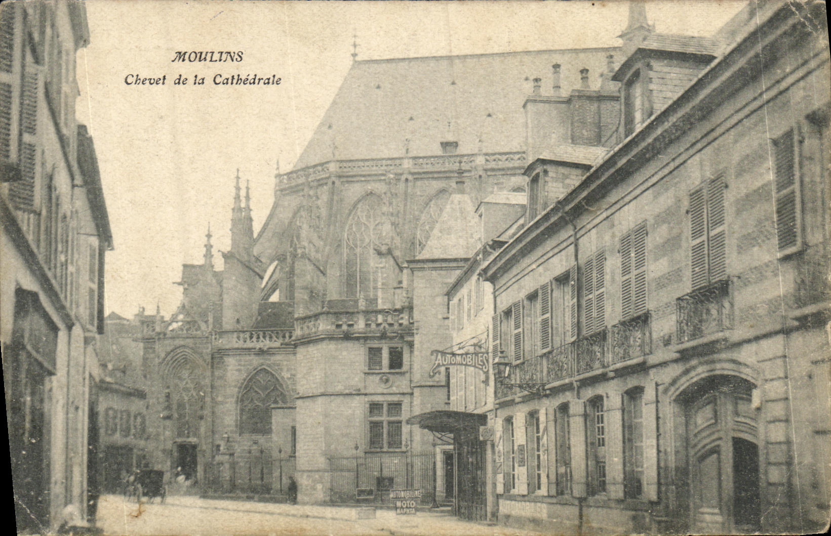 CPA Moulins Chevet de la Cathedrale