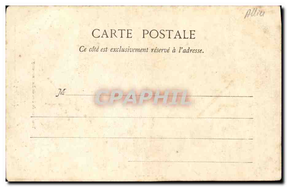 CPA Moulins Tombeau du Duc de Montmorency — Verso