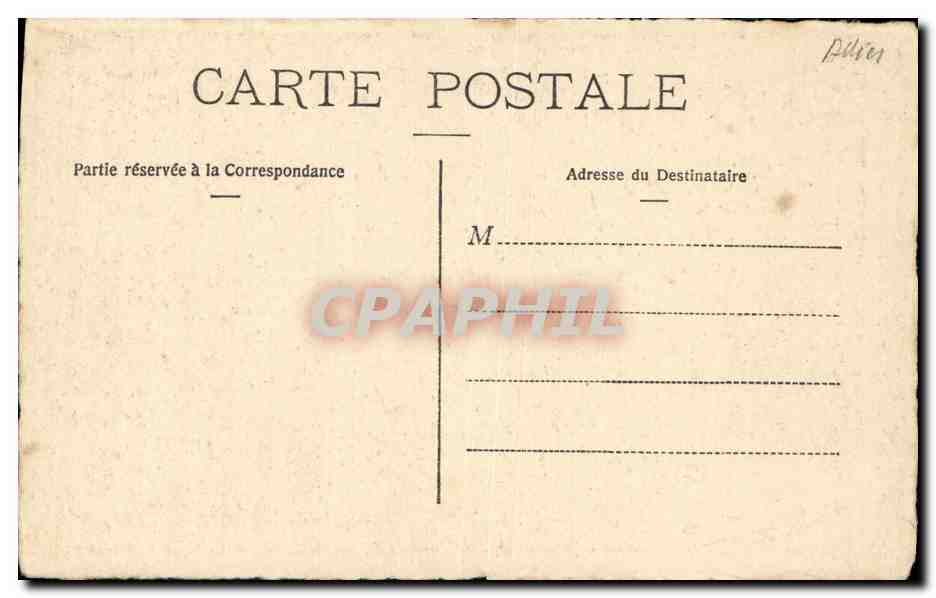 CPA Moulins Bible de Souvigny Bibliotheque de Moulins Histoire du Jeune tobie — Rückseite