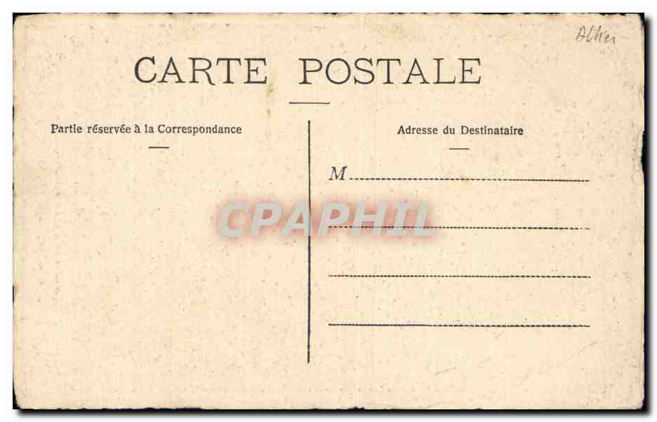CPA Moulins Bible de Souvigny Bibliotheque de Moulins L Evangeliste Saint Mathieu  — Verso