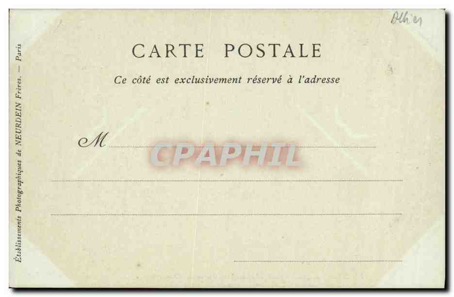 CPA Vichy L Etablissement Thermal Galerie de la Grande Grille — Back