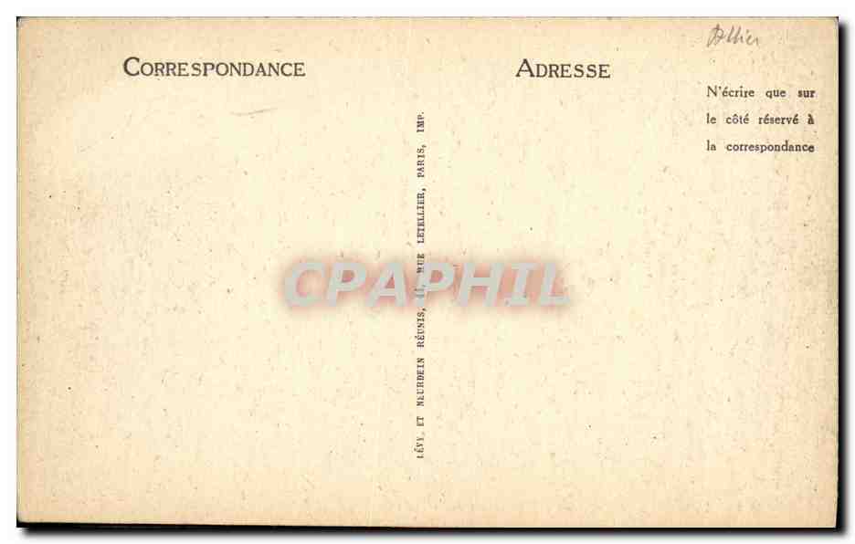CPA Vichy Chalet de L Empereur Cote du Parc — Verso