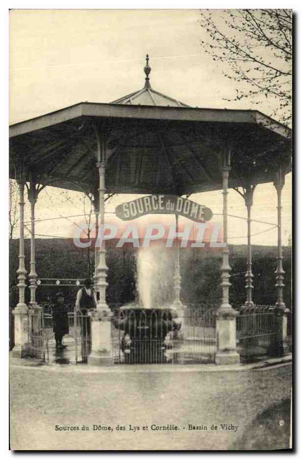 CPA Sources du Dome des Lys et Cornelie Bassin de Vichy