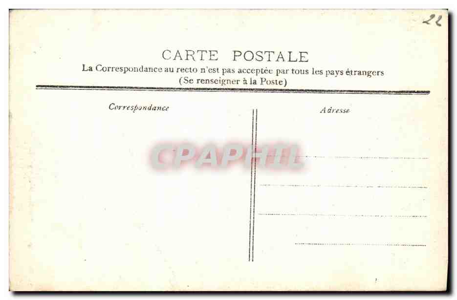 CPA Treguier Porche de la Cathedrale — Rückseite