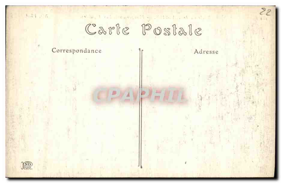 CPA environs de Treguier Plougrescant Les Aiguilles — Rückseite