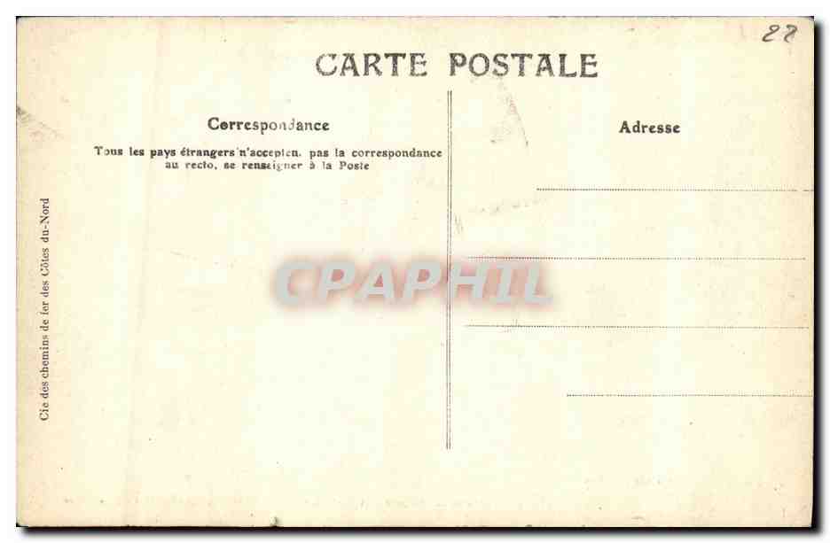 Tréguier - Les Galeries du Cloître — La Côte de Granit Rose — Éditeur : Cabinet photographique de Porros-Guirec — Achterkant
