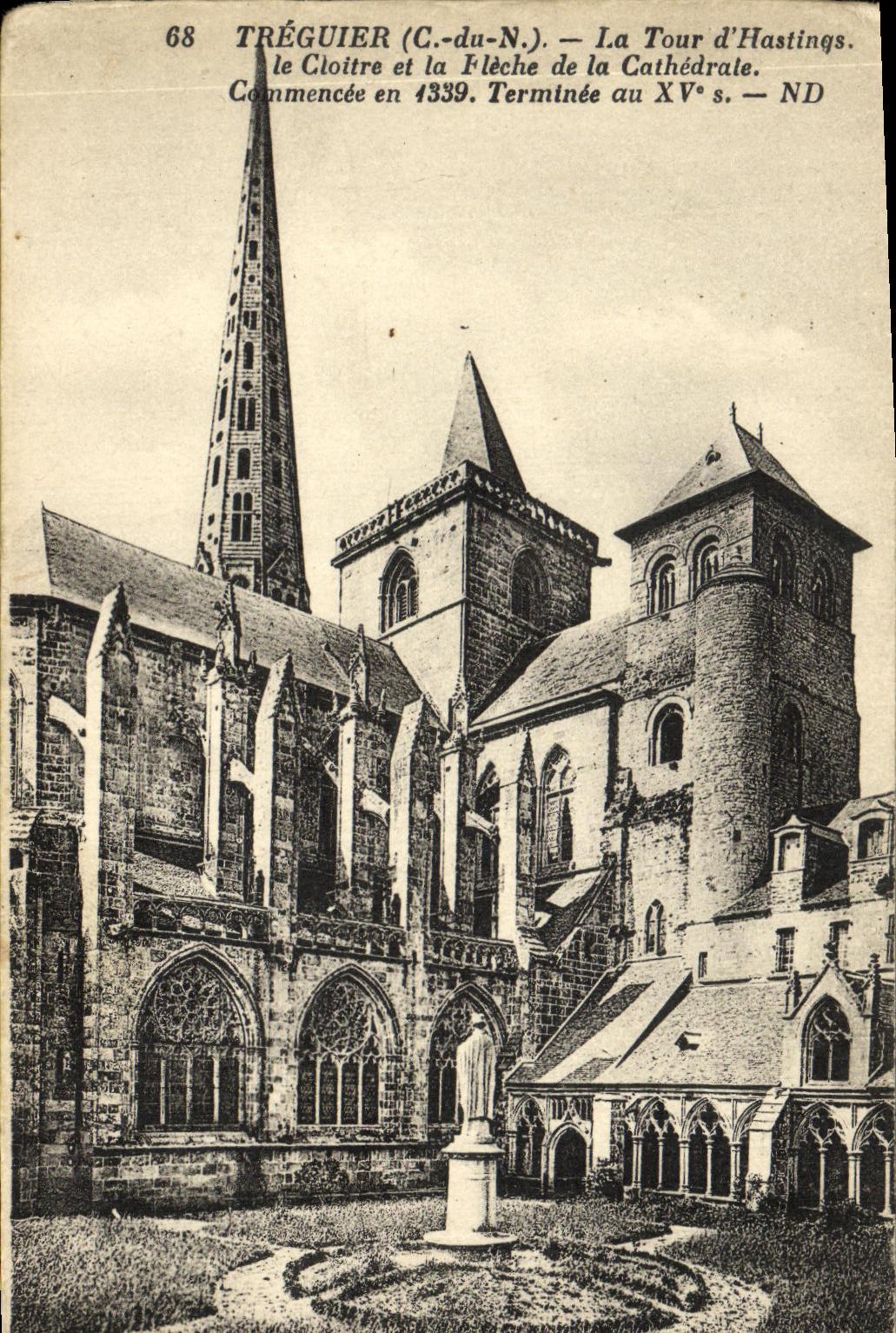 Tréguier (C.-du-N.) — La Tour d'Hastings et le Cloître — ND