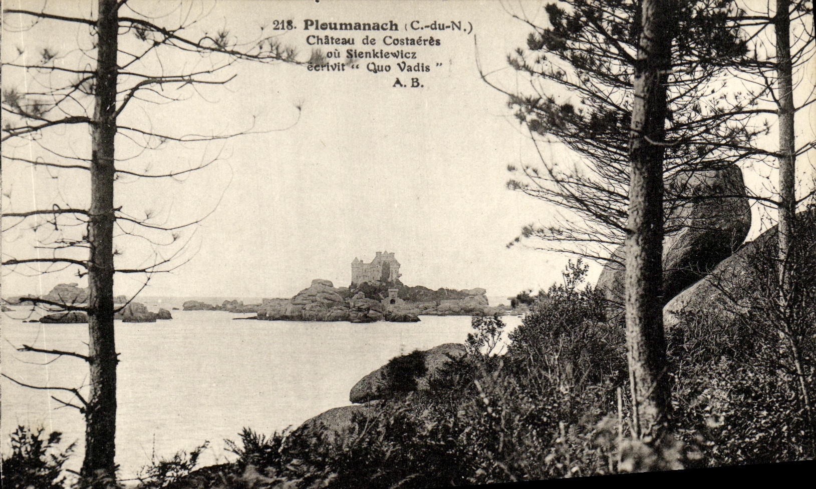 Château de Costaérès à Pleumartin (C.-du-N.) — où Sienkiewicz écrivit « Quo Vadis » — A.B.