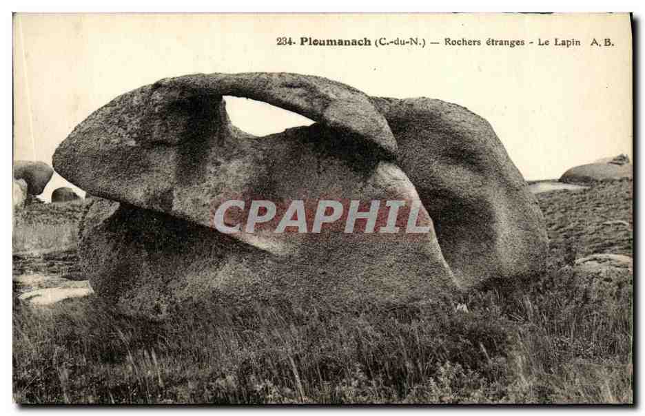 Pleummanach (C.-du-N.) — Rochers étranges - Le Lapin — A. B.