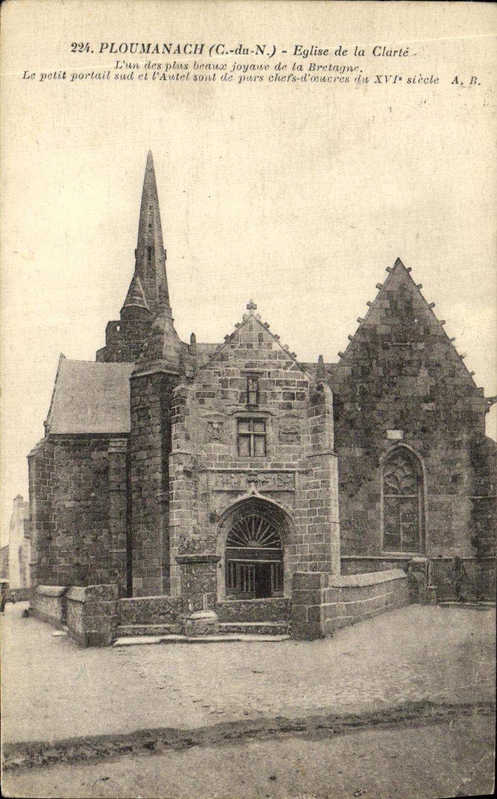 CPA Ploumanach Eglise de la Clarte