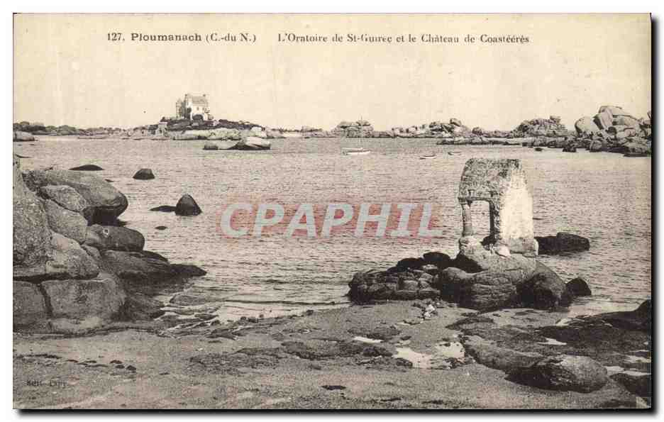 Ploumanach (C.-du N.) — L'Oratoire de St-Gueree et le Château de Coastéérès — Salle Dely, n°127