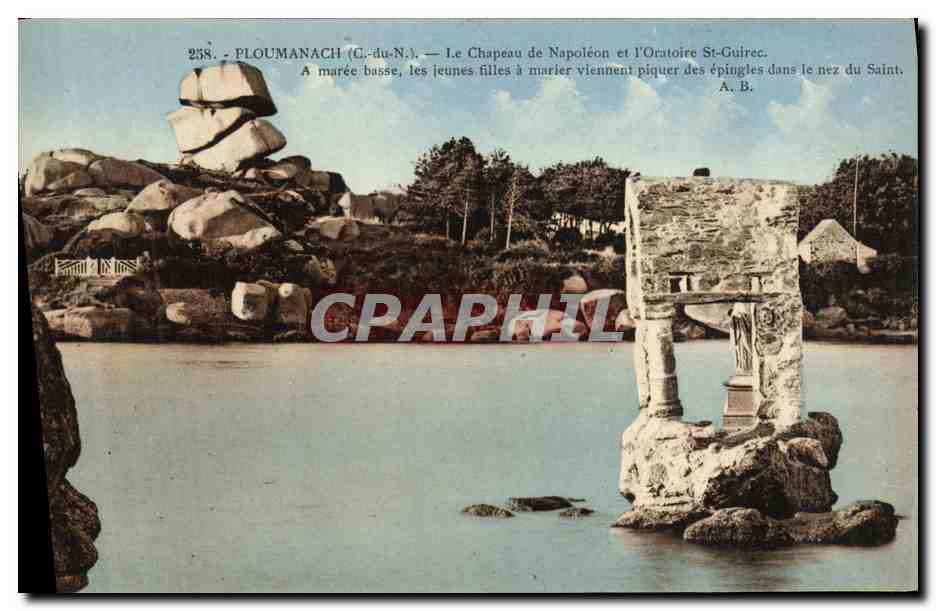 Ploumanach (C.-du-N.) — Le Chapeau de Napoléon et l'Oratoire St-Guirec