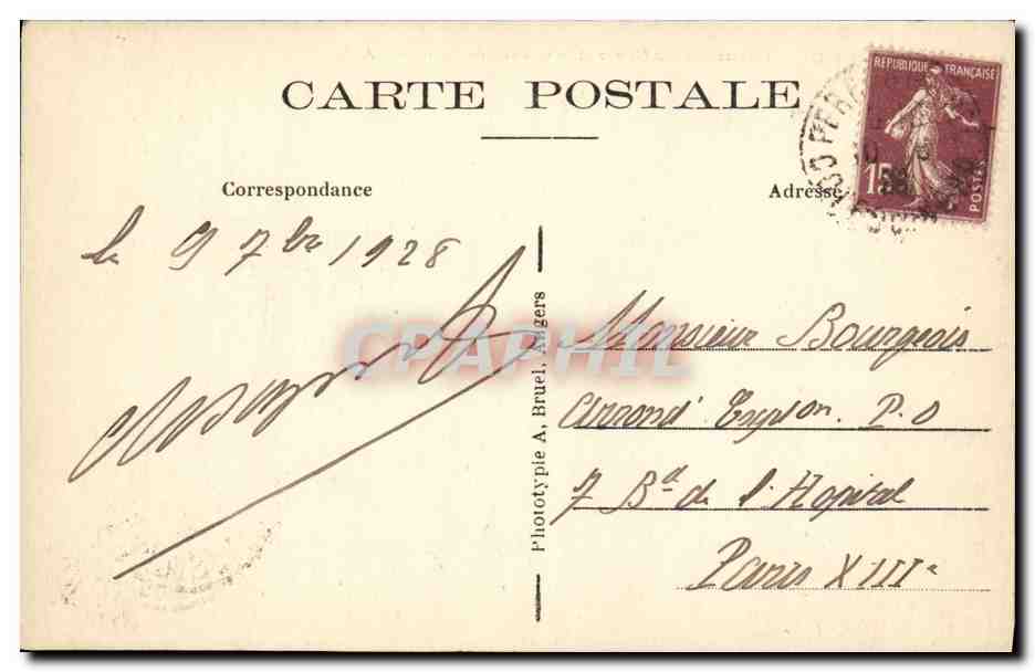 Pleummanach — L'Oratoire Saint-Guiler et le Château de Costaères — A.B. n°211 — Reverso