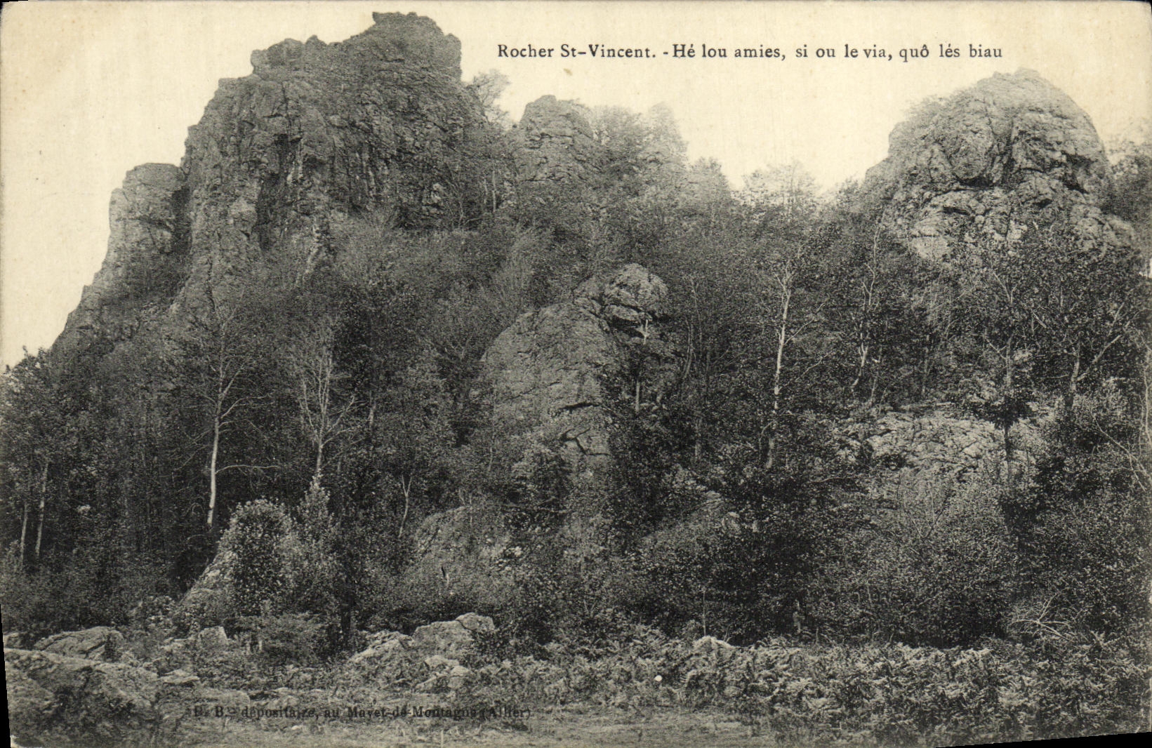 Rocher St-Vincent — Montagnes du Morvan — B. depostiforge, au Morvan