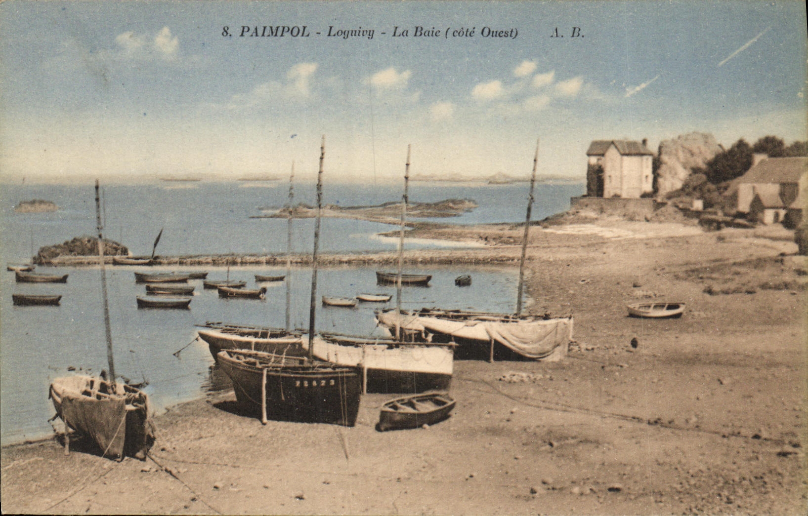 CPA Paimpol Loguivy La Baie Bateaux