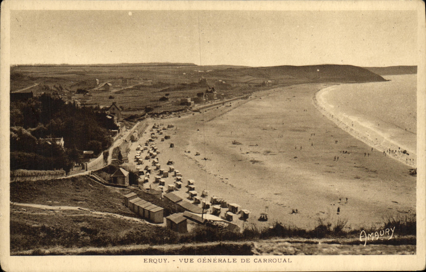 CPA Erquy Vue Generale De Carroual