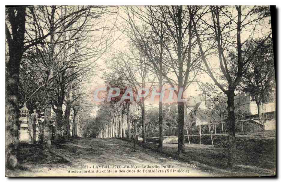 Lamballe (C.-du-N.) - Le Jardin Public - Ancien jardin du château des ducs de Penthièvre (XIIIe siècle)