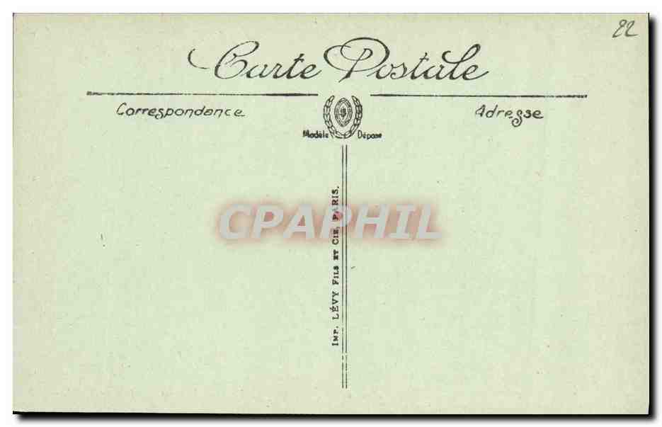 CPA Env de Lannion Interieur de la Chapelle de Notre Dame de Kerfons Jube de  — Rückseite