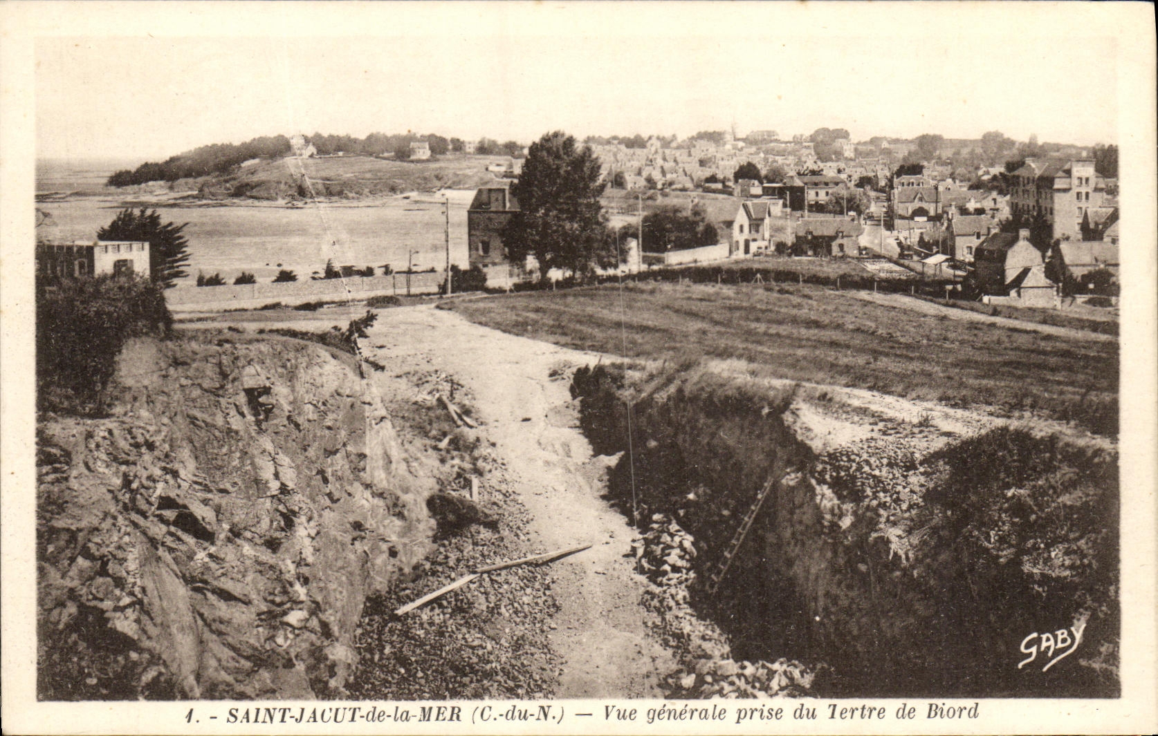 Saint-Jacut-de-la-Mer (C.-du-N.) — Vue générale prise du tertre de Biord — Gaby