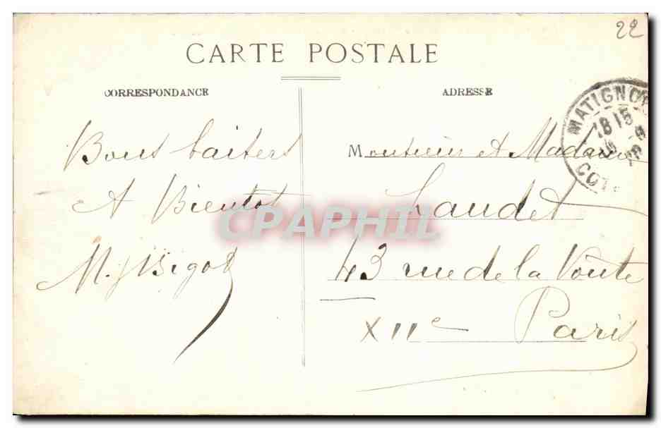 Côte d'Émeraude - 152. Cap FRÉHEL - La Mer déferlant autour des Rochers — Légoopil, édit., Fiers — Verso
