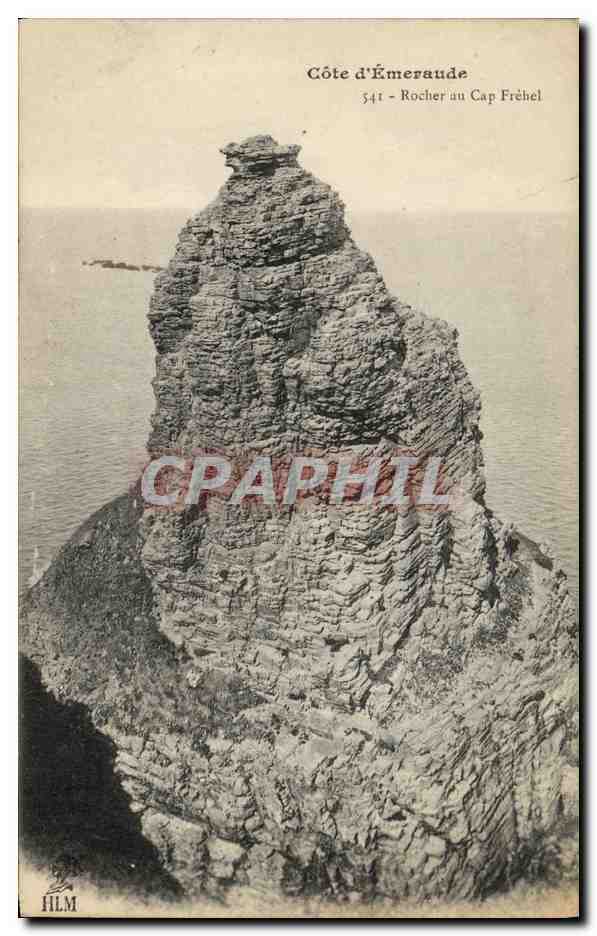 Rocher au Cap Fréhel — Côte d'Émeraude — éditeur HLM, n° 541