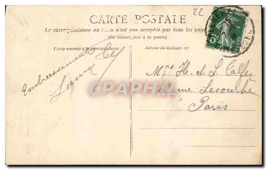 Rocher au Cap Fréhel — Côte d'Émeraude — éditeur HLM, n° 541 — Reverso