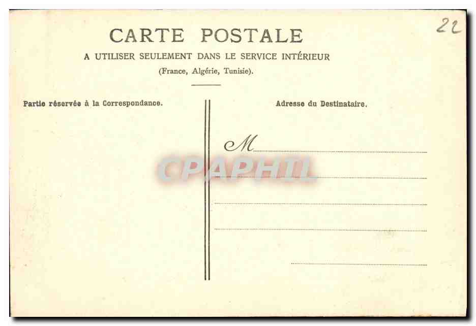 CPA Etables Porte d Entree de la Ville Durand — Rückseite