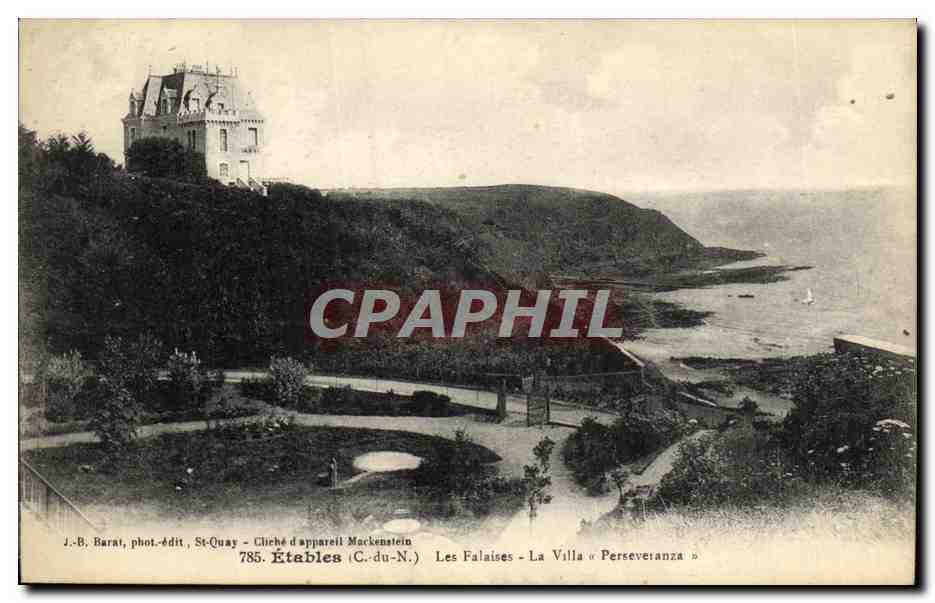 CPA Etables La Grotte Les Falaises La Villa Perseranza