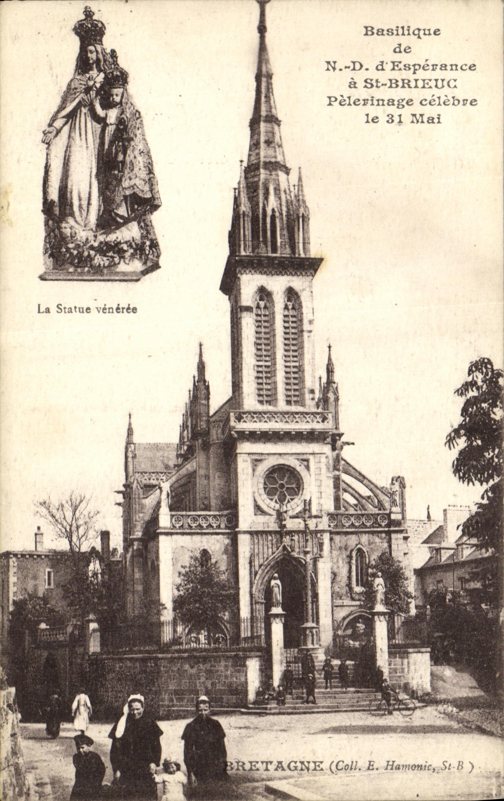 CPA Basilique de N D d Esperance a St Brieuc Pelerinage celebre le 31 Mai