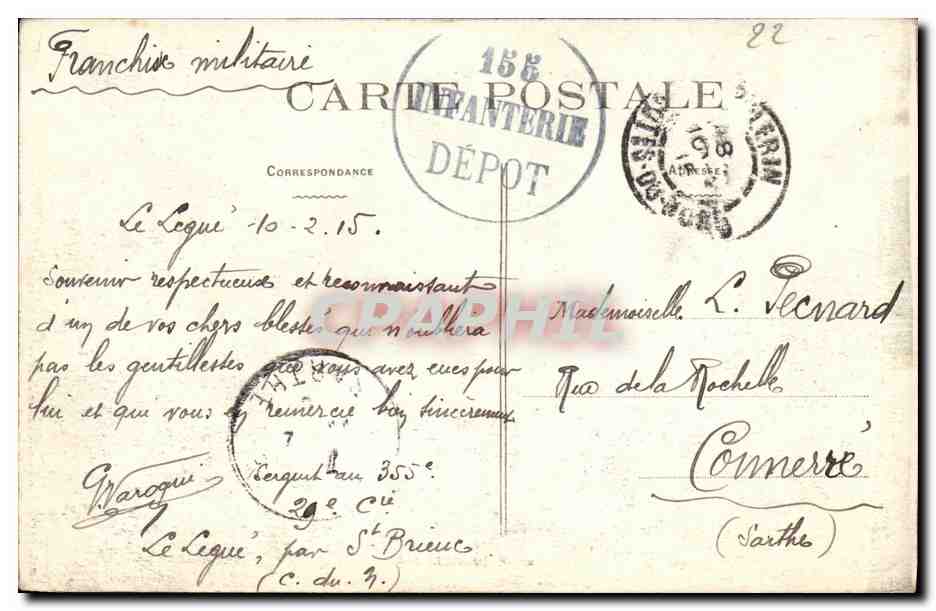 Entrée du Port - LÉGUÉ - SAINT-BRIEUC — Coll. E. Hamonic, St-B. — Reverso
