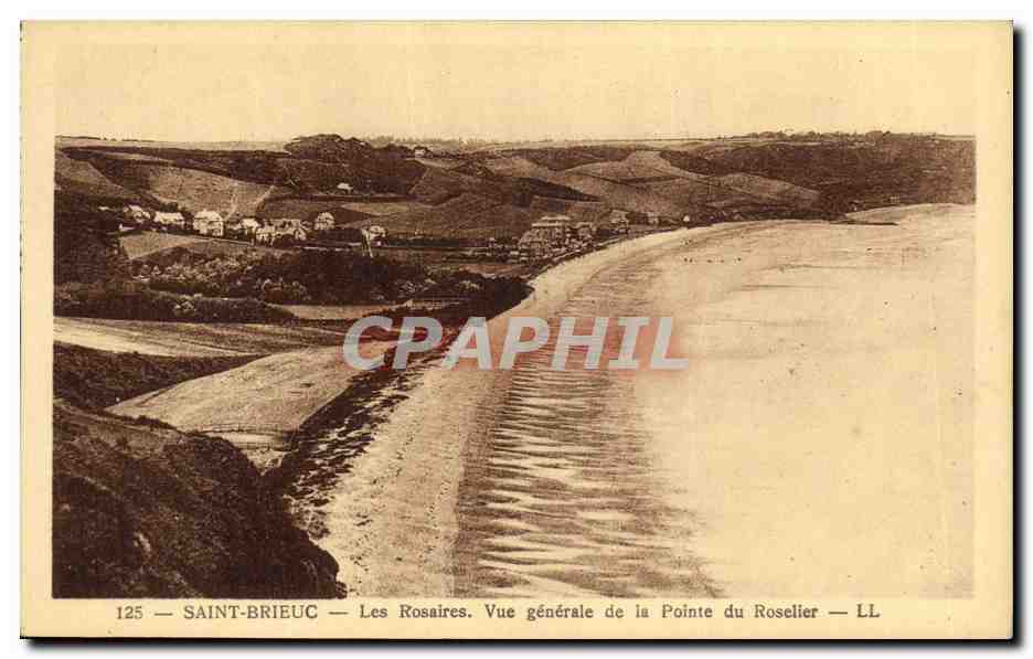CPA Saint Brieuc Les Rosaires Vue generale de la Pointe du Roselier