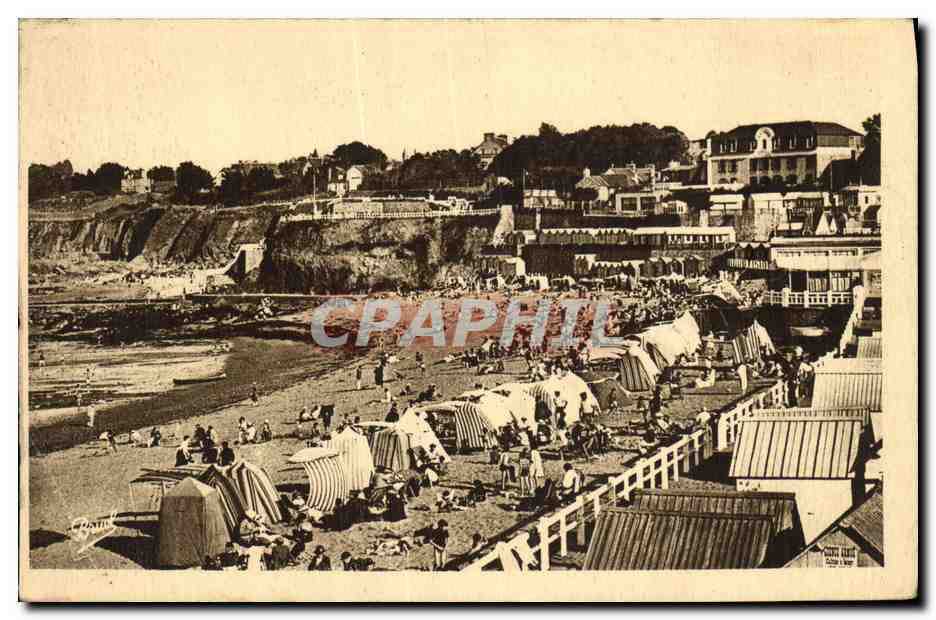 Saint-Quay-Portrieux — La Plage et les Falaises — Artistieke uitgave A. Druel, Angers