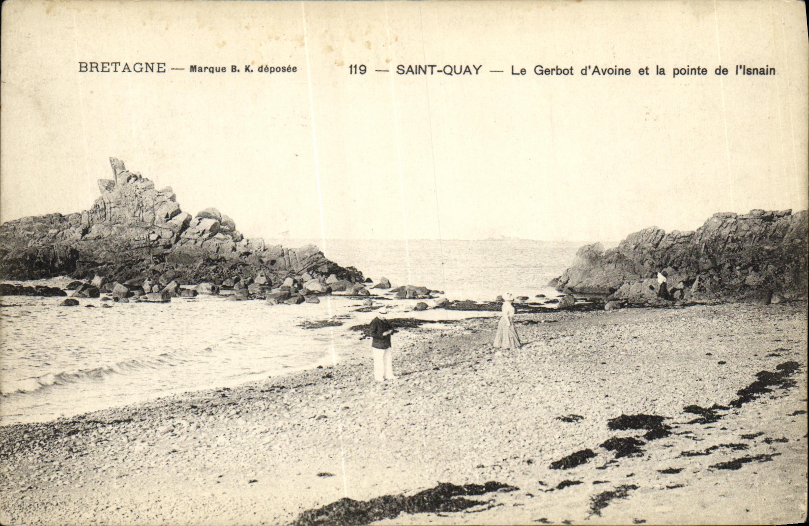 Saint-Quay — Le Gerbot d'Avoine et la pointe de l'Isnain — Marque B.K. déposée, n°119