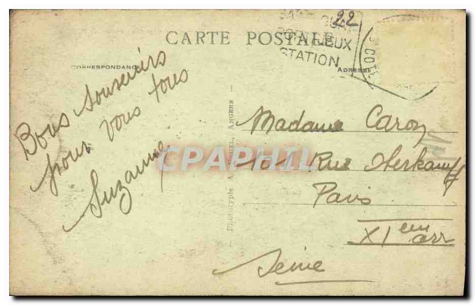 Portrieux-les-Bains (C.-du-N.) — Le Port et les nouveaux quais — A.B. n°60 — Reverso
