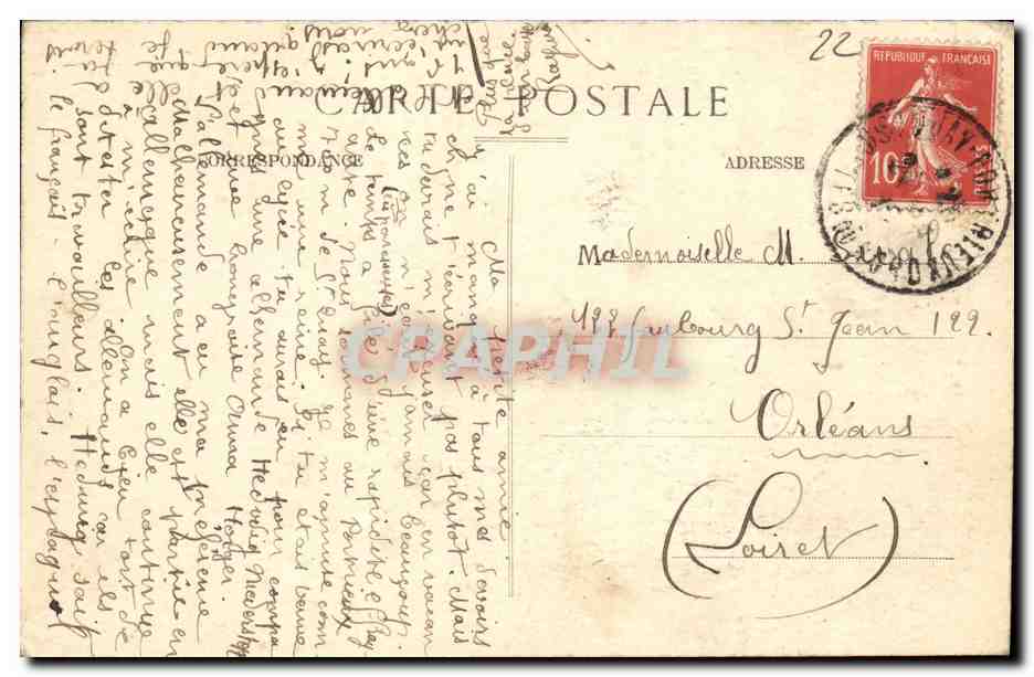 Saint-Quay (C.-du-N.) — Le Sémaphore - Les Falaises — J.-B. Barat, phot.-édit., Saint-Quay — Verso