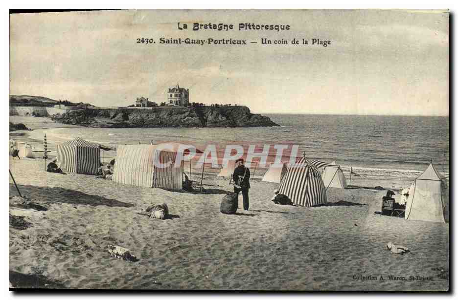 Saint-Quay-Portrieux — Un coin de la Plage — Collection A. Waron, St-Brieuc