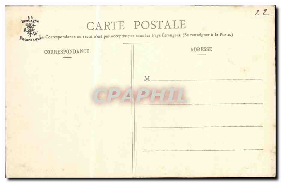 Saint-Quay-Portrieux — Un coin de la Plage — Collection A. Waron, St-Brieuc — Reverso