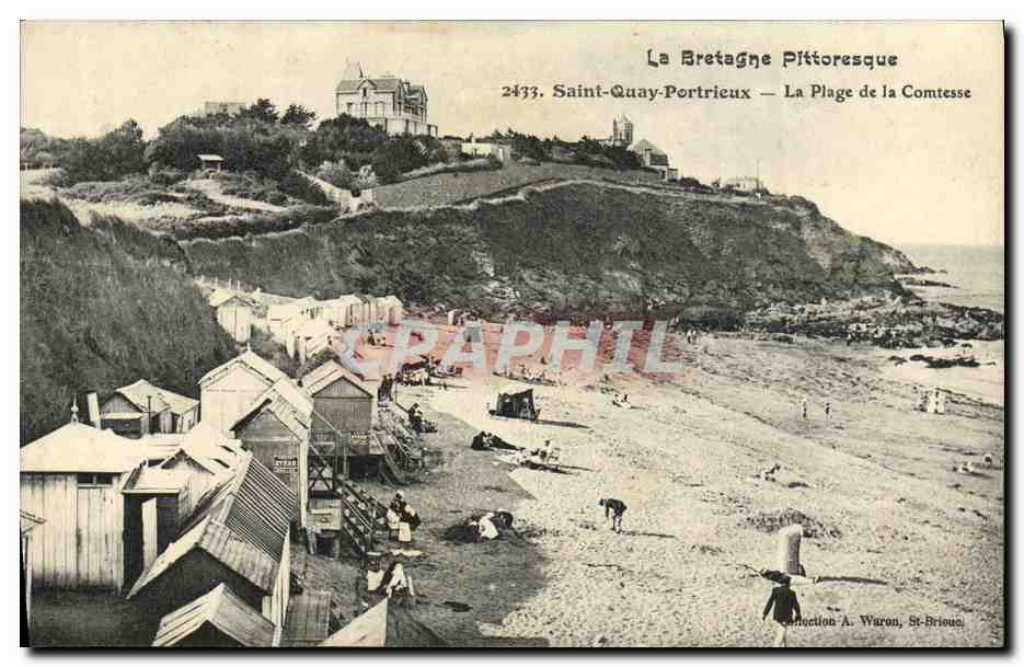 CPA St Quay Portrieux La Plage de la Comtesse