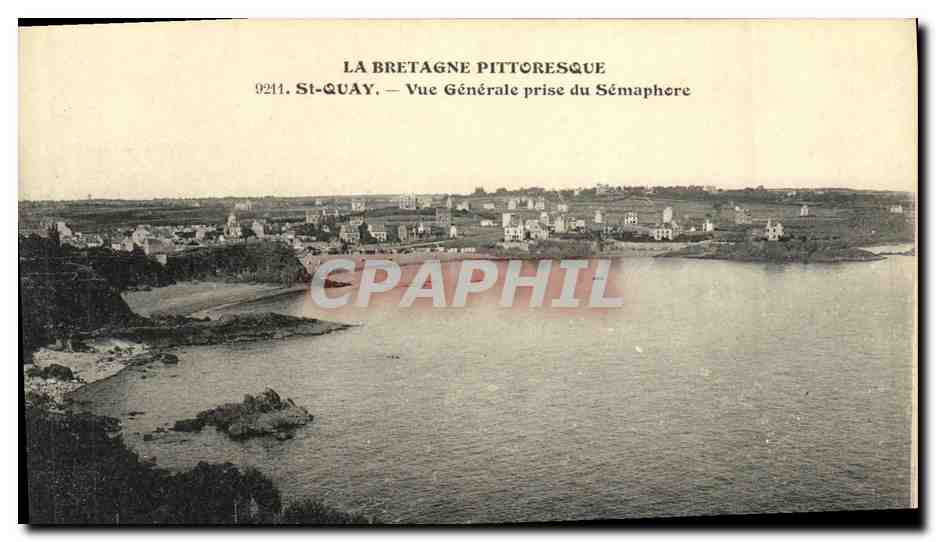 St-Quay — Vue Générale prise du Sémaphore — La Bretagne Pittoresque