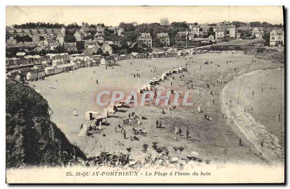St-Quay-Portrieux - La Plage à l'heure du bain — J. Nozaïs, Éditeur, Nantes