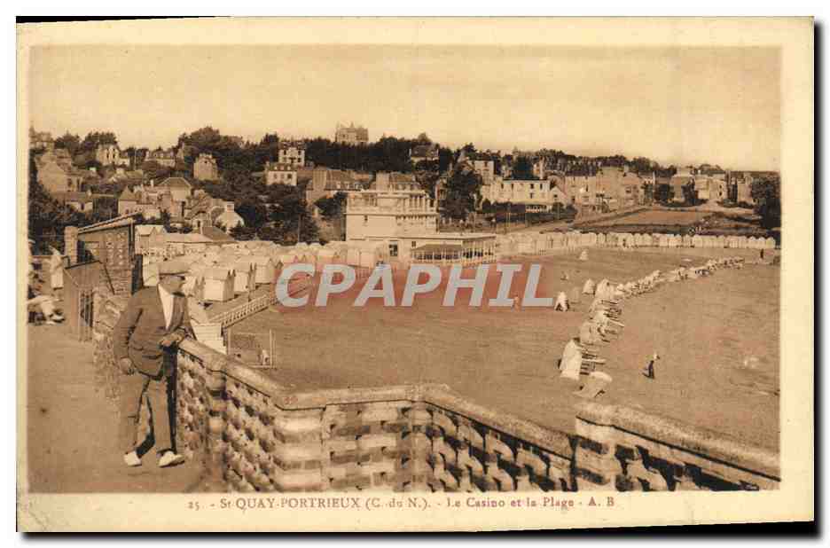 St QUAY-PORTRIEUX (C.-du N.) — Le Casino et la Plage — A. B.
